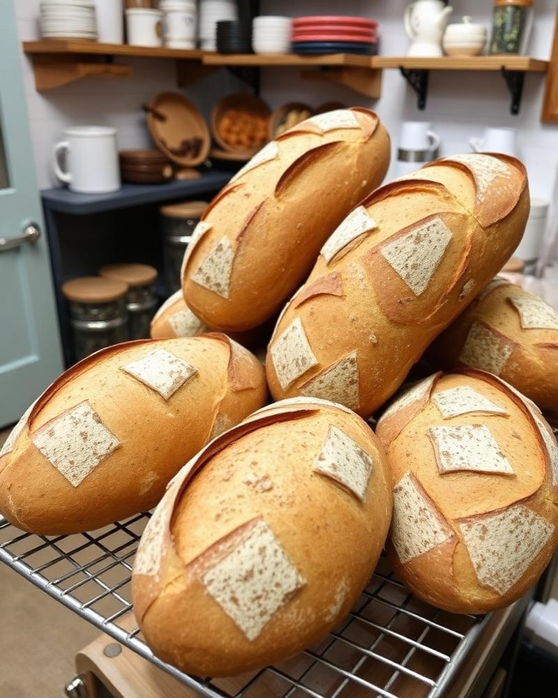Freshly baked bread